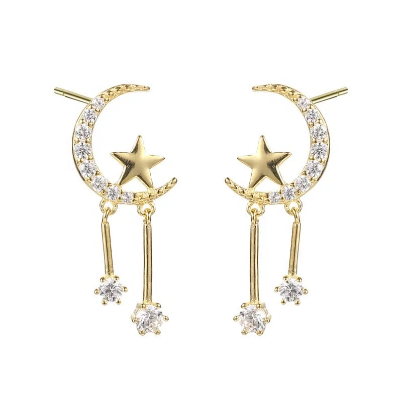 Over The Moon Earrings