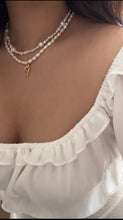 Load image into Gallery viewer, Pearl Initial Necklace
